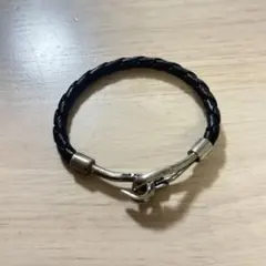 JAM HOME MADE 黒 レザー 編み込み ブレスレットのサムネイル