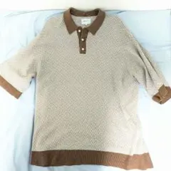 エマクローズ ポロシャツ ベージュブラウン