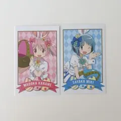 まどマギ　イースター ローソン限定フォト風カード 鹿目まどか　美樹さやか 2枚