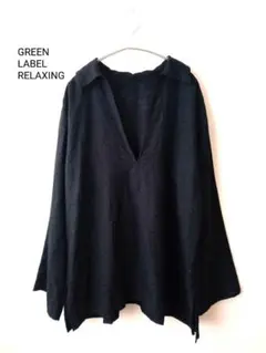 美品定価8千円程　GREENLABELRELAXING スキッパーブラウス