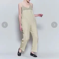 23SS ROKU ロク 鍵編み オーバーオール オールインワン サロペット