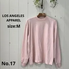 ロサンゼルスアパレル ロスアパ Tシャツ 長袖 ロンT ピンク系 M トップス