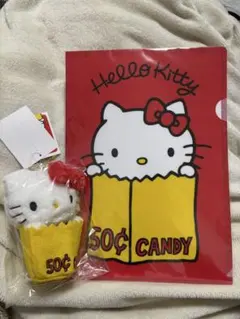 ハローキティ ぬいぐるみ&クリアファイルセット