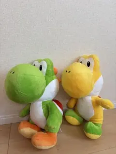 スーパーマリオ　特大　ヨッシー　ぬいぐるみ　2点セット
