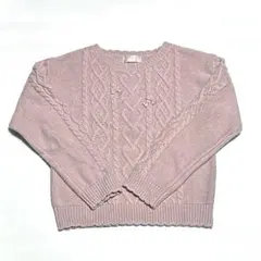 mezzo piano ニットセーター 140cm 淡いピンク色