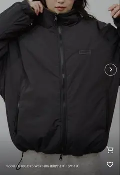 新品、タグ付き　MUHET リバーシブルパディングブルゾン