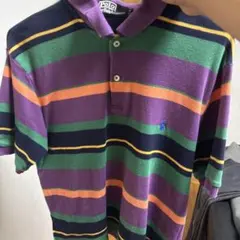 Polo by Ralph Lauren ストライプ ポロシャツ L