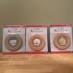 ちいかわくじ　みんなでラーメン　G賞ラバーコレクション　コースター3点セット