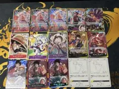 スタートデッキリーダー等 15枚セット ルフィ アルティメット 3兄弟