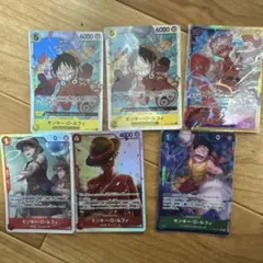 ワンピースカード モンキー・D・ルフィ 6枚セット - メルカリ