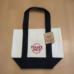 【新品タグ付き】TRADER JOE'S ミニキャンバストートバッグ　ネイビー