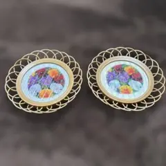 花柄コースター 2枚セット