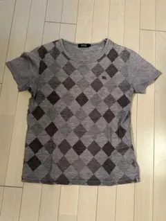 【BURBERRY BLACK LABEL】 アーガイル柄 Tシャツ ホースロゴのサムネイル