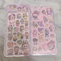 ラブブ ぷにぷに おしりシール ２枚セット ぷくぷくシール