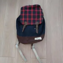 チェック柄リュック