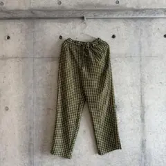 GreenParks チェック柄ワイドパンツ・イージーパンツ