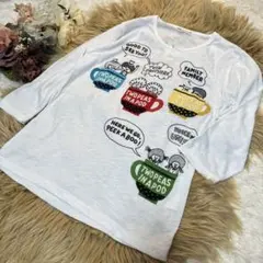 rough ラフ　七分袖　ロンTシャツ　Fサイズ　M〜Lサイズ相当