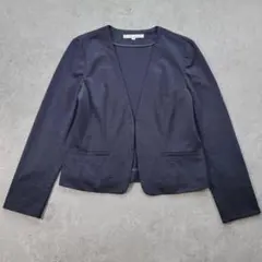 【美品】NATURAL BEAUTY ナチュラル ノーカラージャケット 38 M