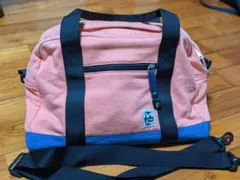 CHUMS　ピンクと青の2wayボストンバッグ