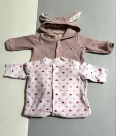 長袖 カバーオール ロンパース 2枚セット まとめ売り