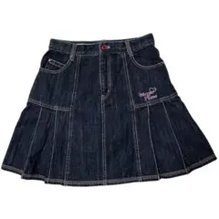 ♡メゾピアノ♡ デニム プリーツスカート レトロ 平成レトロ Y2K 160cm