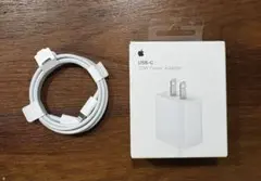 Apple純正USB-C充電器とUSB-C Lightningケーブルセット