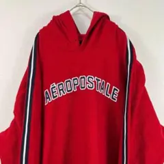 00s y2k aeropostale フリース パーカー 赤