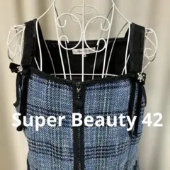 スーパービューティーSuper Beauty チェックジャンパースカート