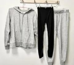 【最終値下げ!即購入OK!】UNIQLOパーカースウェットヒートテックレギンス