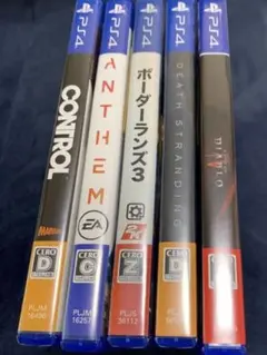 ps4 ゲームソフト　5本　まとめ売り
