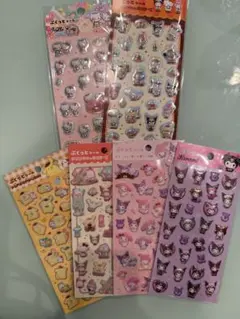 ダイソーぷくっとシール6枚セット