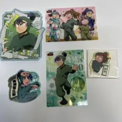 忍たま乱太郎 食満留三郎 善法寺伊作 ステッカー カード アクスタ5点セット