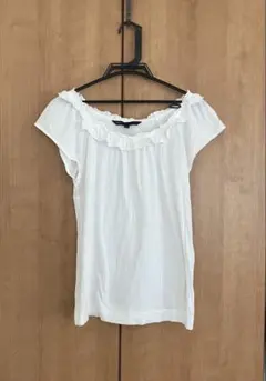 MARC BY MARC JACOBS フリルネック 半袖Tシャツ ホワイトのサムネイル