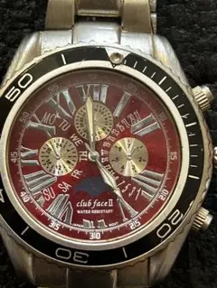 club face II 赤 防水 時計