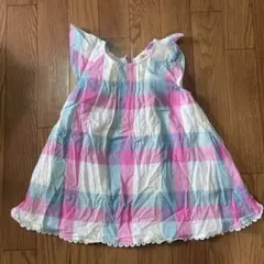 Petit main プティマイン チェックワンピース90