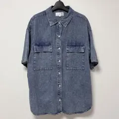 ラコレ　ケミカルウォッシュシャツ半袖