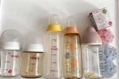 Pigeon chuchu 哺乳瓶 5本+乳首セット