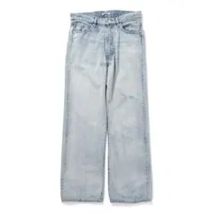 AURALEE FADED SELVEDGE LIGHT DENIM PANTSのサムネイル