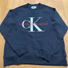 Calvin Klein カルバン・クライン ブラック CK ロゴスウェットm