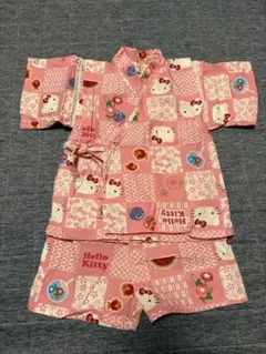 ハローキティ 甚平 ピンク 80センチ