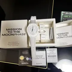 【新品未使用】OMEGA Swatch スヌーピー 白 ベルト＆保護フィルム付のサムネイル