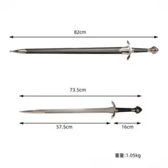 中世騎士剣 西洋剣 模造刀 置物 美品のサムネイル