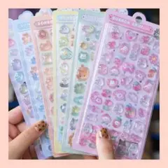 お値下げ❣️ボンボンドロップシール ぷくぷくシール 3Dシール 6枚セット