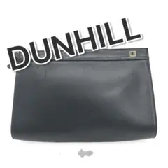 L*l様 71888 DUNHILL ブラック レザー クラッチバッグ ABラン