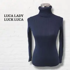 LUCA LADY LUCK LUCA☆ウールタートルネック リブニット【M相当