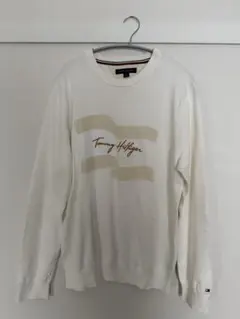 Tommy Hilfiger ホワイトニット Lサイズ