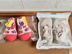 Baby Feet 花柄滑り止めシューズ 12.5cm 2足セット