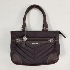 FILA キルティング ハンドバッグ レディース バッグ ブラウン 日常使い