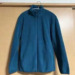 ユニクロ フリースジャケット 青 ジップアップ　ブルー
