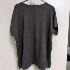 UNIQLO ユニクロ マーセライズコットンボートネックT ブルー XL